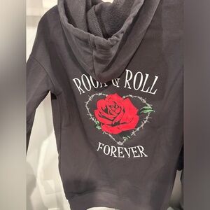 Rock and Roll forever graphic zip up